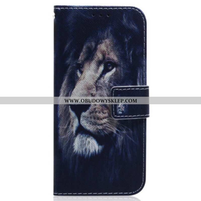 Etui Folio do Realme C35 Nocny Lew