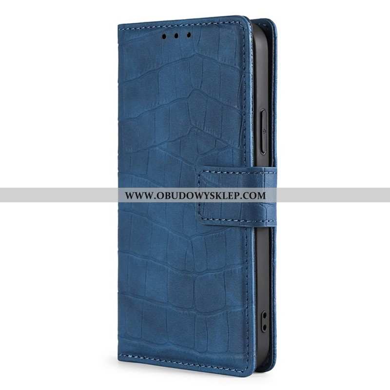 Etui Folio do Realme GT2 Pro Efekt Skóry Krokodyla