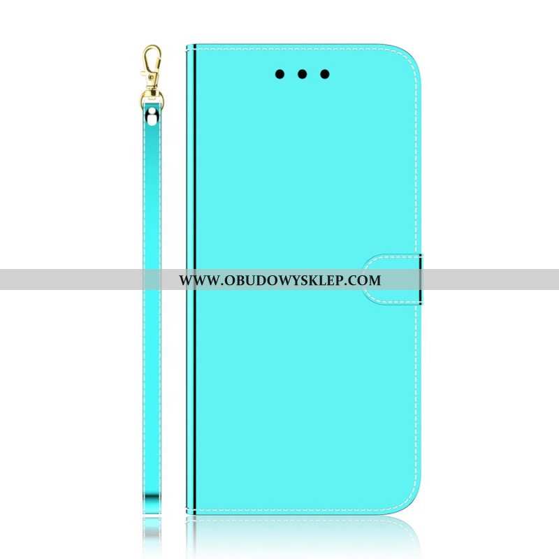 Etui Folio do Samsung Galaxy A13 5G / A04s Osłona Lusterka Ze Sztucznej Skóry