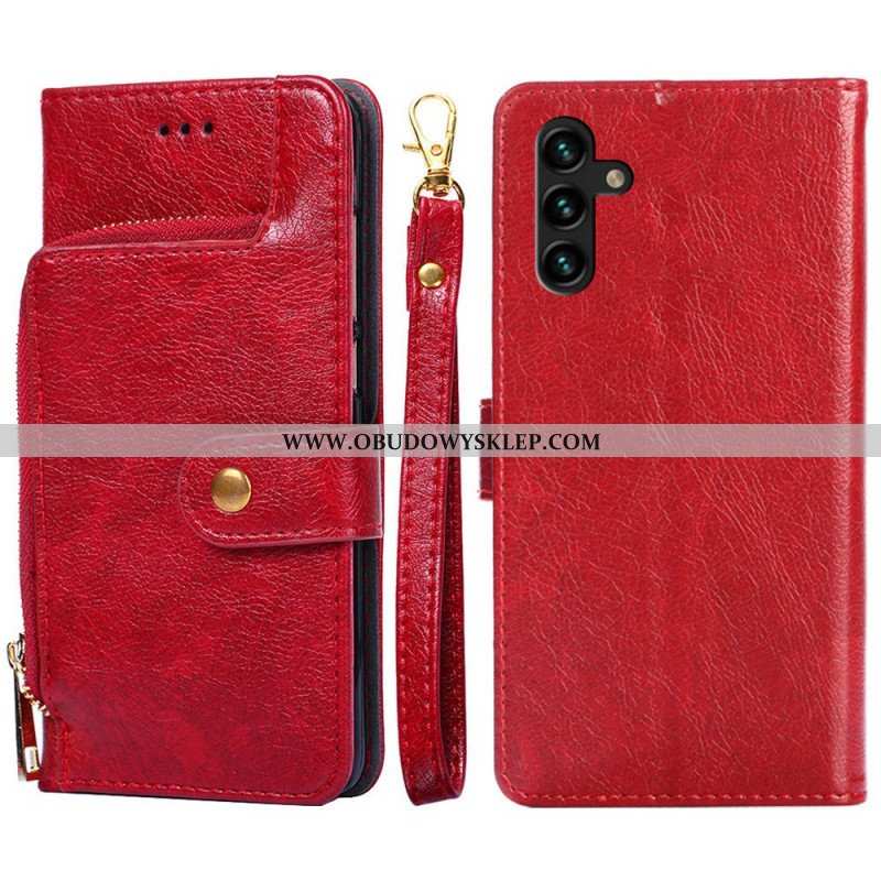 Etui Folio do Samsung Galaxy A13 5G / A04s Przednia Portmonetka I Smycz