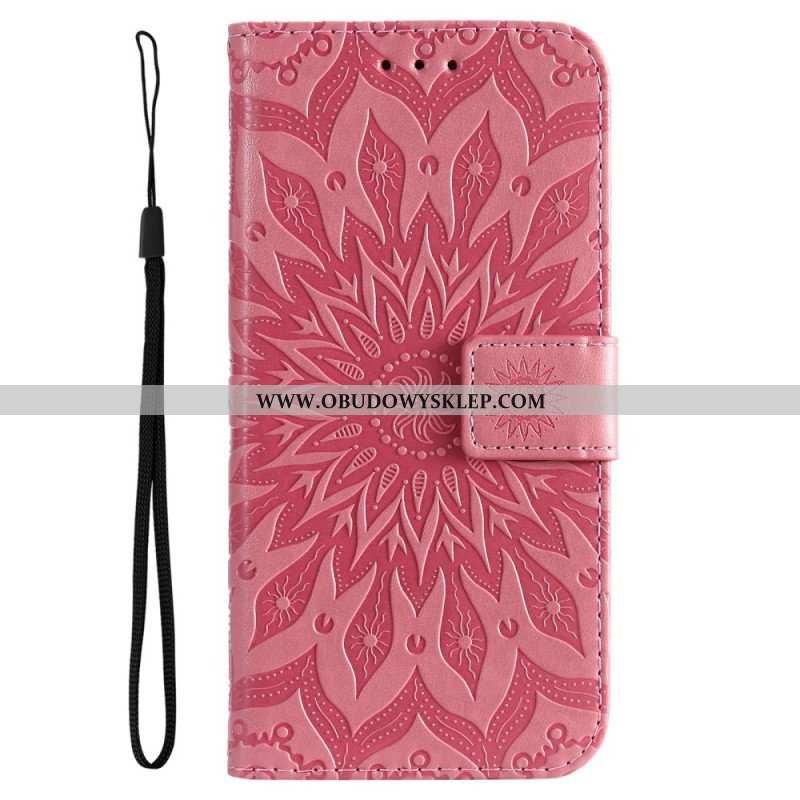 Etui Folio do Samsung Galaxy A14 / A14 5G Mandala Sun Ze Smyczą