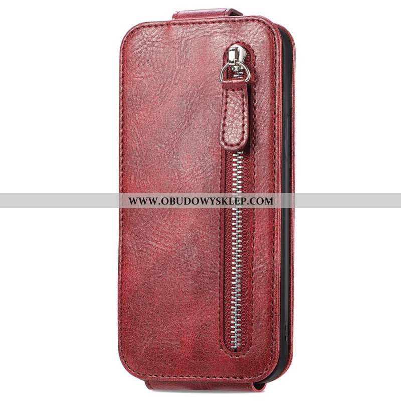 Etui Folio do Samsung Galaxy A14 / A14 5G Portfel Skórzany Futerał Zintegrowany Portfel Z Pionową Kl