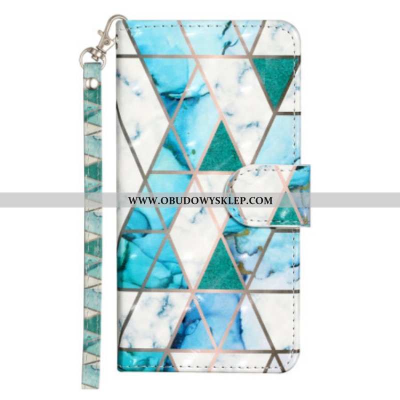 Etui Folio do Samsung Galaxy A14 / A14 5G z Łańcuch Pasiasty Nocny Tygrys