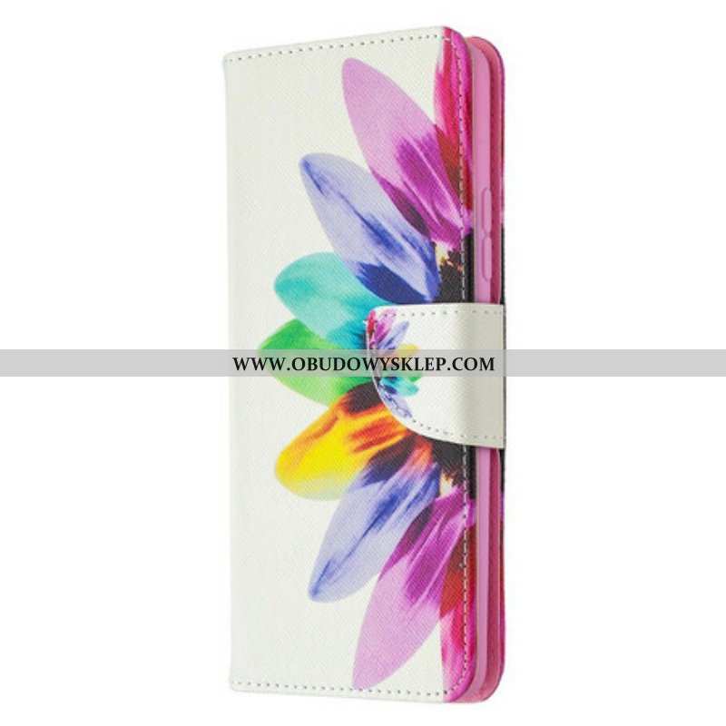 Etui Folio do Samsung Galaxy A42 5G Akwarela Kwiat