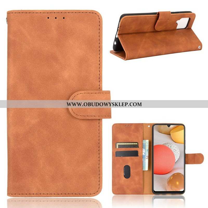 Etui Folio do Samsung Galaxy A42 5G Dotyk Skóry