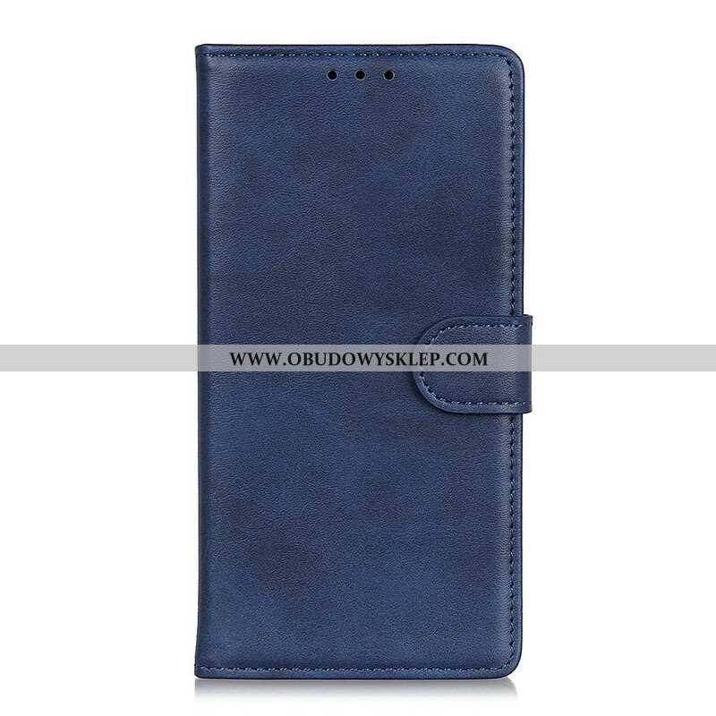 Etui Folio do Samsung Galaxy A42 5G Efekt Matowej Skóry