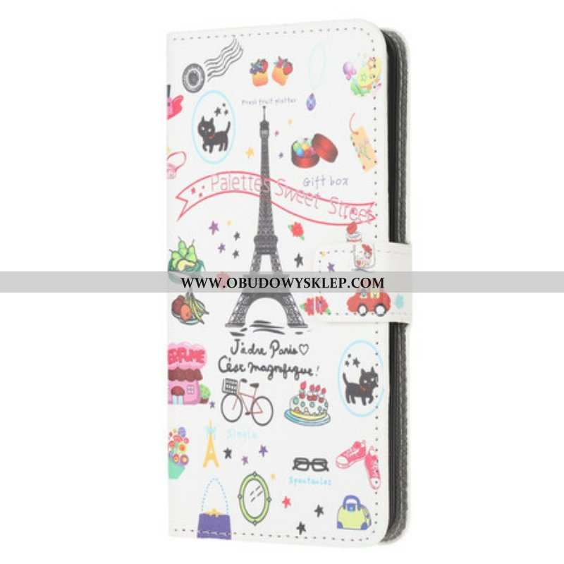 Etui Folio do Samsung Galaxy A42 5G Kocham Paryż