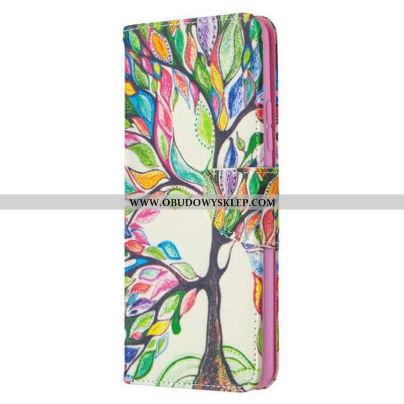 Etui Folio do Samsung Galaxy A42 5G Kolorowe Drzewo