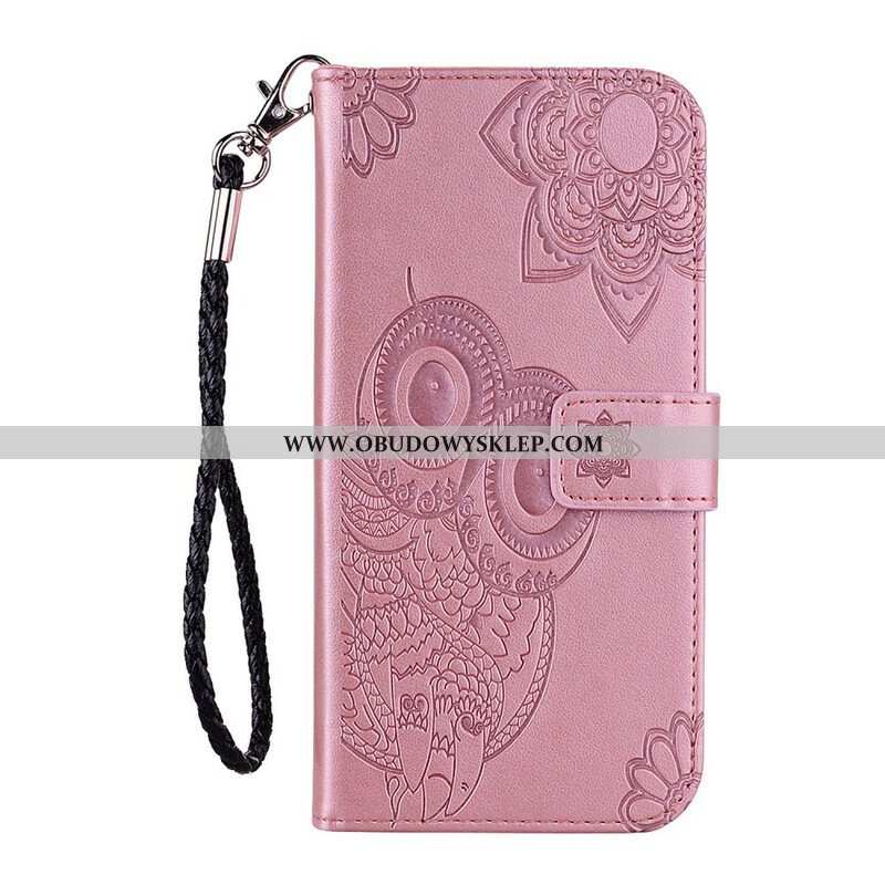 Etui Folio do Samsung Galaxy A42 5G Sowa Mandala I Smycz