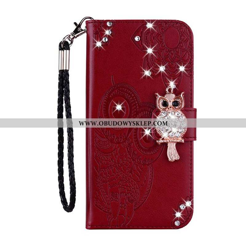 Etui Folio do Samsung Galaxy A42 5G Sowa Mandala I Urok