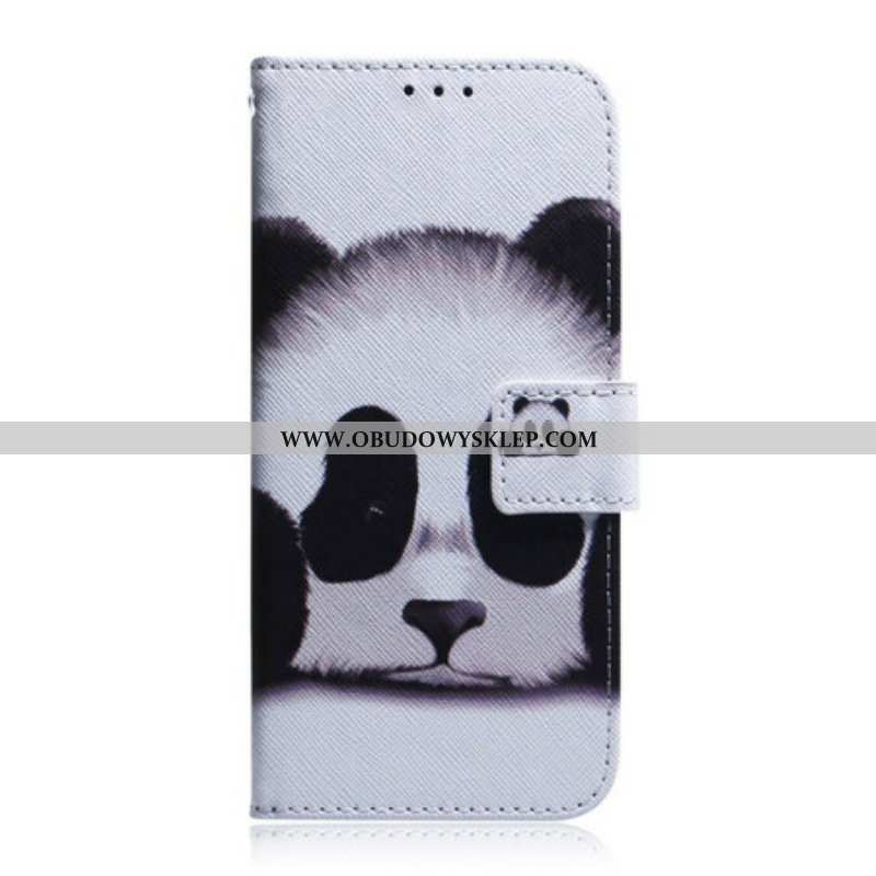 Etui Folio do Samsung Galaxy A42 5G Twarz Pandy