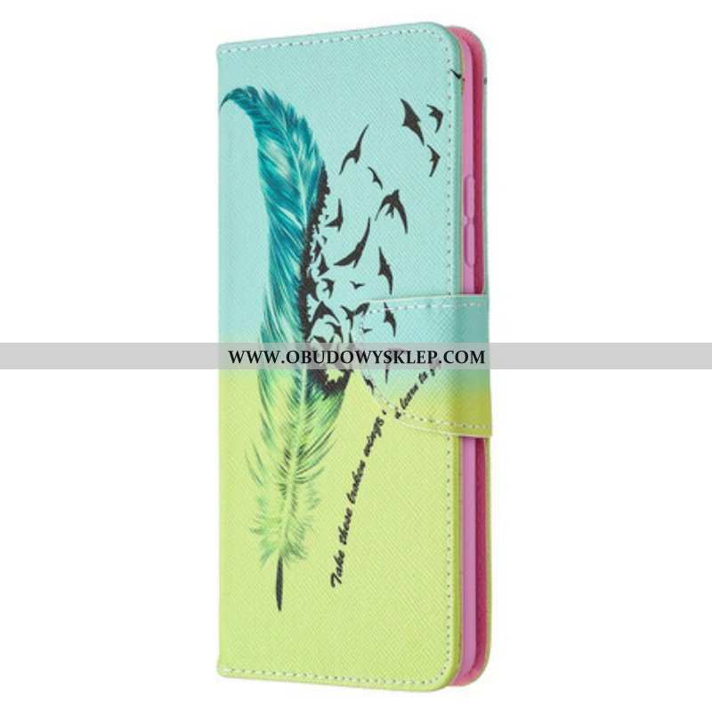 Etui Folio do Samsung Galaxy A42 5G Uczyć Się Latać