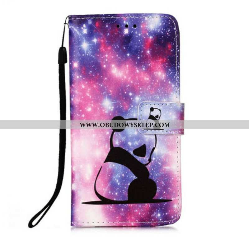 Etui Folio do Samsung Galaxy A51 5G Galaktyka Pandy