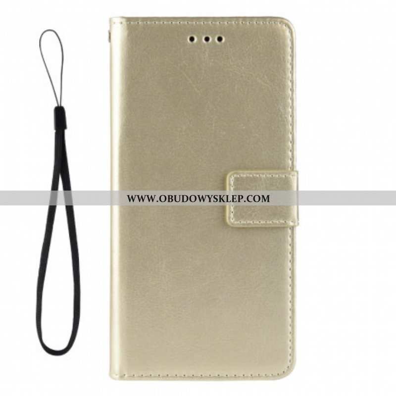 Etui Folio do Samsung Galaxy A52 4G / A52 5G / A52s 5G Błyszcząca Sztuczna Skóra