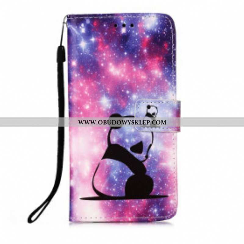 Etui Folio do Samsung Galaxy A52 4G / A52 5G / A52s 5G Galaktyka Pandy