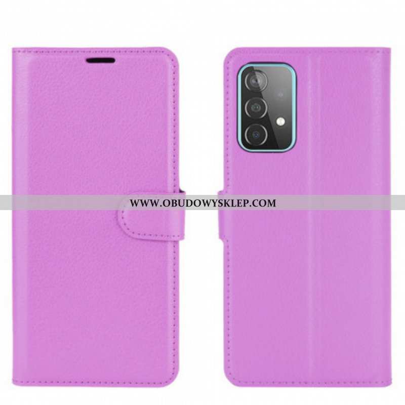 Etui Folio do Samsung Galaxy A52 4G / A52 5G / A52s 5G Klasyczne Liczi