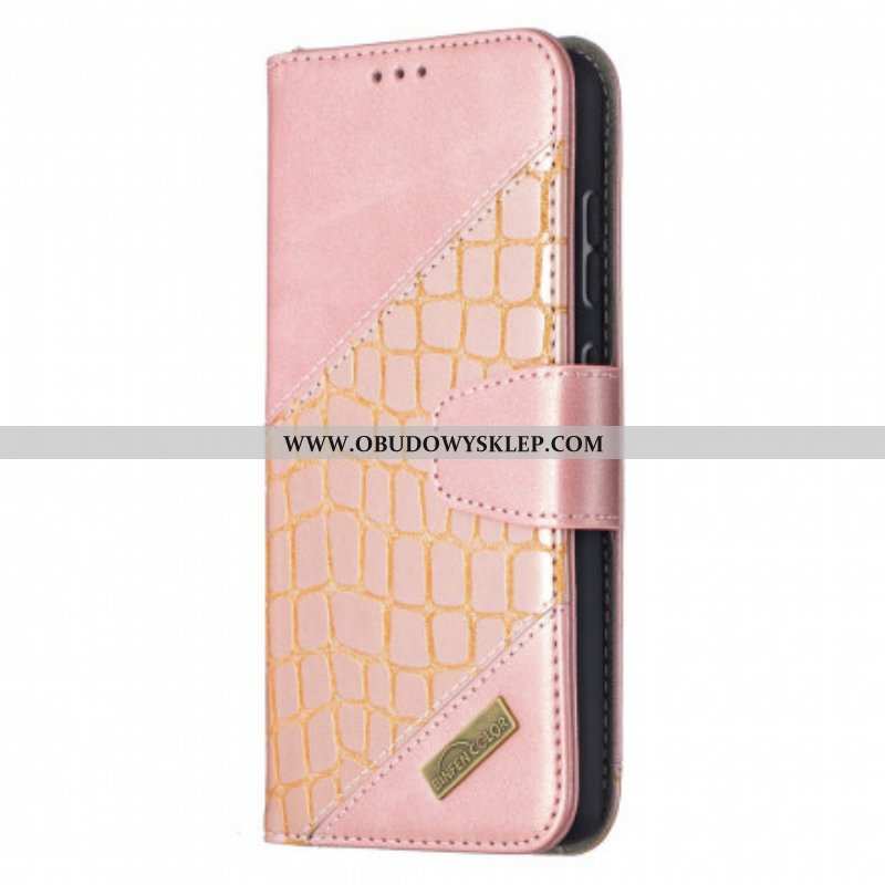 Etui Folio do Samsung Galaxy A52 4G / A52 5G / A52s 5G Klasyczny Efekt Skóry Krokodyla