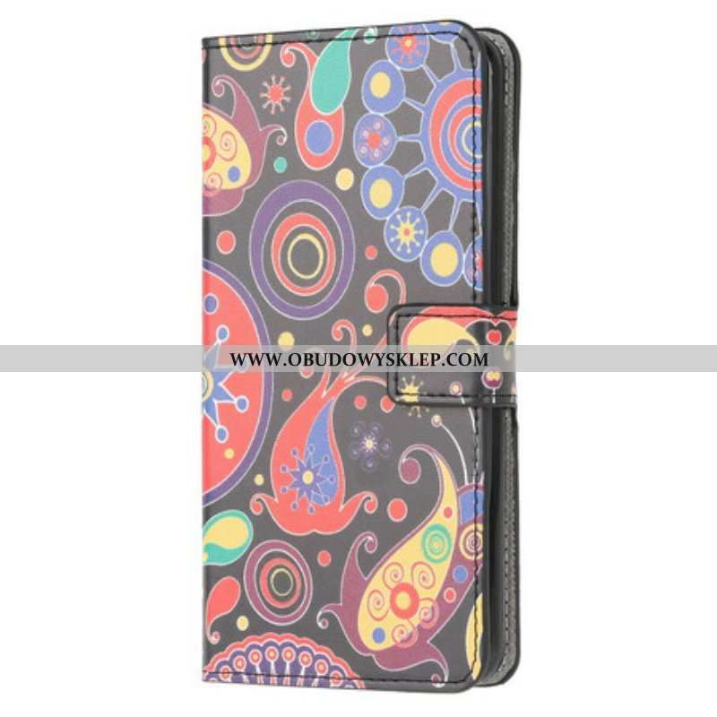 Etui Folio do Samsung Galaxy A52 4G / A52 5G / A52s 5G Rysunki Galaktyk