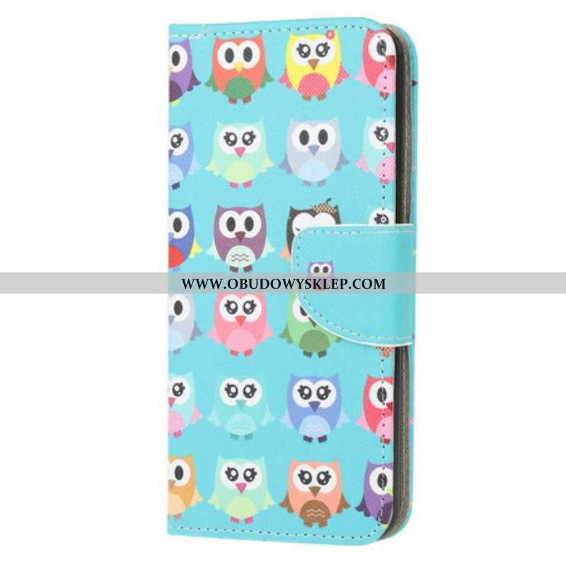 Etui Folio do Samsung Galaxy A52 4G / A52 5G / A52s 5G Wiele Sów