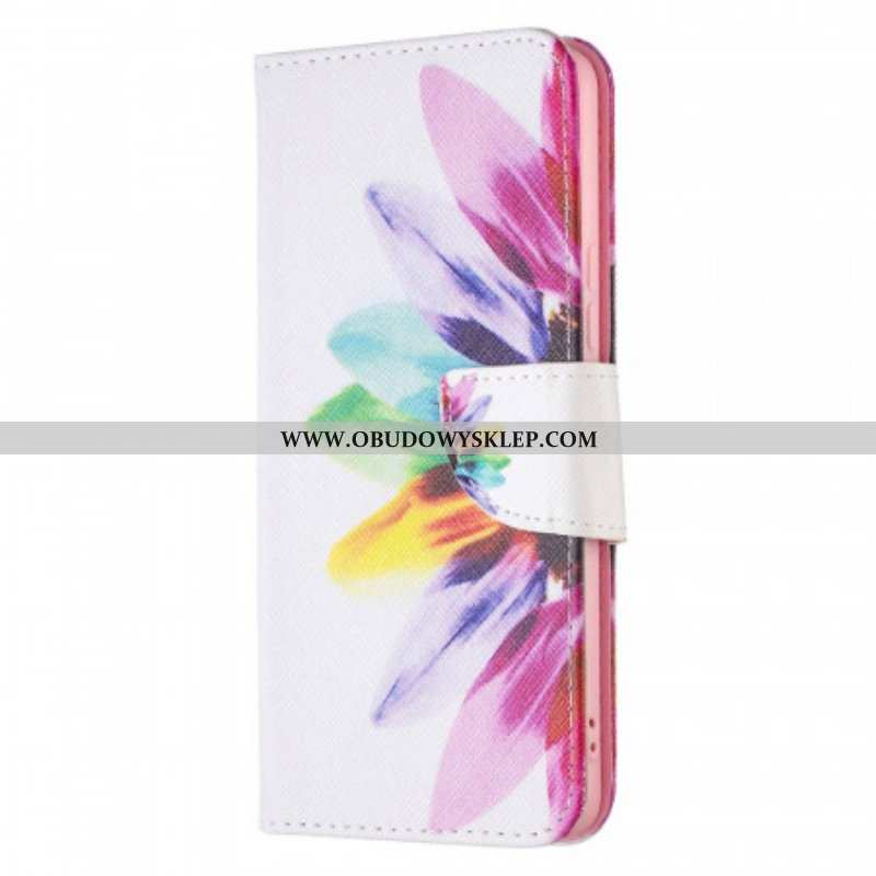 Etui Folio do Samsung Galaxy A53 5G Akwarela Kwiat