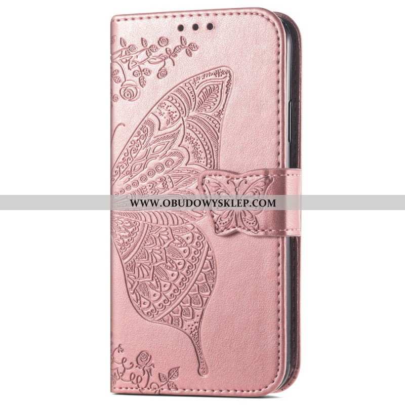 Etui Folio do Samsung Galaxy A54 5G Barokowy Motyl