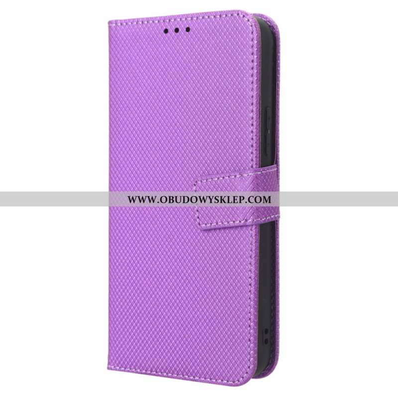 Etui Folio do Samsung Galaxy A54 5G z Łańcuch Styl Z Paskami