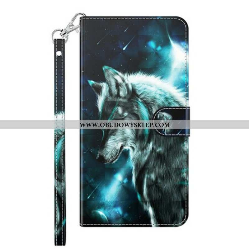 Etui Folio do Samsung Galaxy M12 / A12 Majestatyczny Wilk