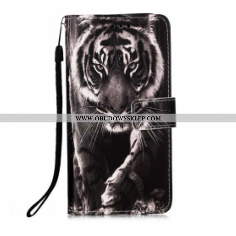 Etui Folio do Samsung Galaxy M12 / A12 Nocny Tygrys