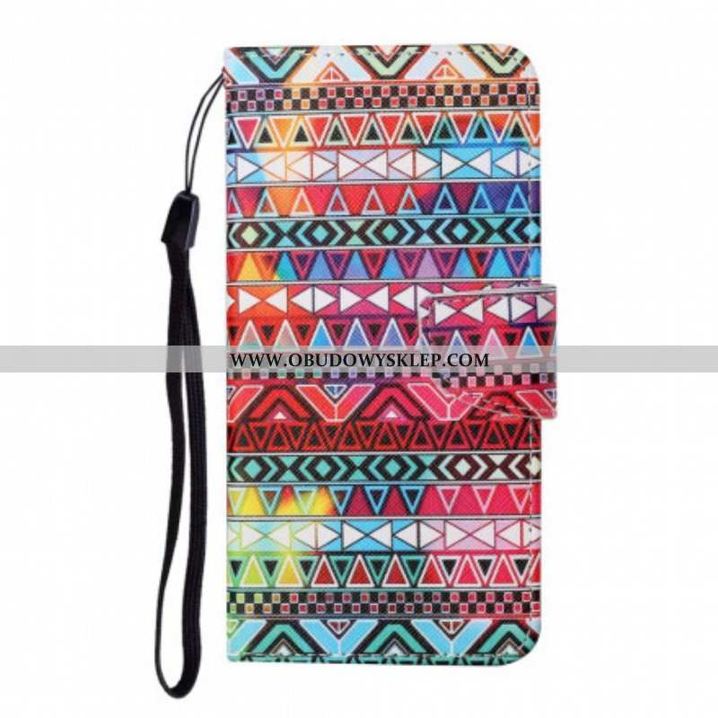 Etui Folio do Samsung Galaxy M12 / A12 Patchwork Ze Smyczą