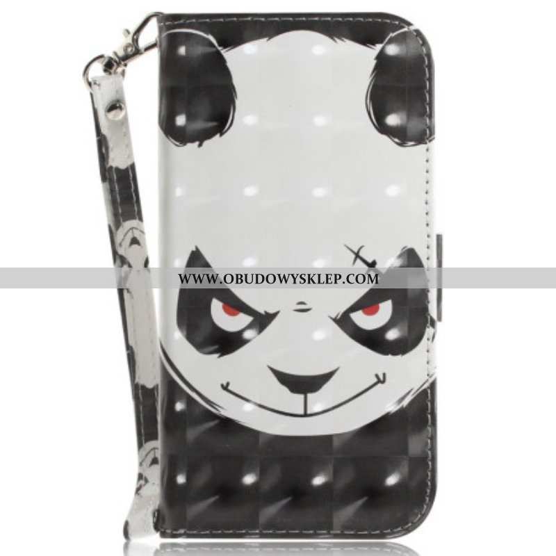 Etui Folio do Samsung Galaxy M13 Wściekła Panda