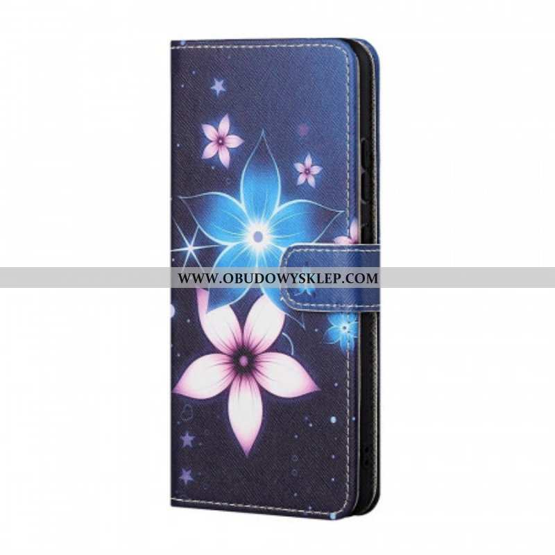 Etui Folio do Samsung Galaxy M23 5G Kwiaty Księżycowe