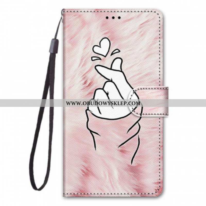 Etui Folio do Samsung Galaxy M23 5G Serce Palca