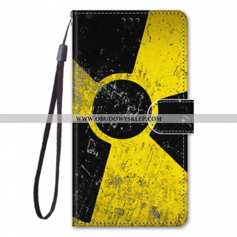 Etui Folio do Samsung Galaxy M23 5G z Łańcuch Zagrożenie Smyczą