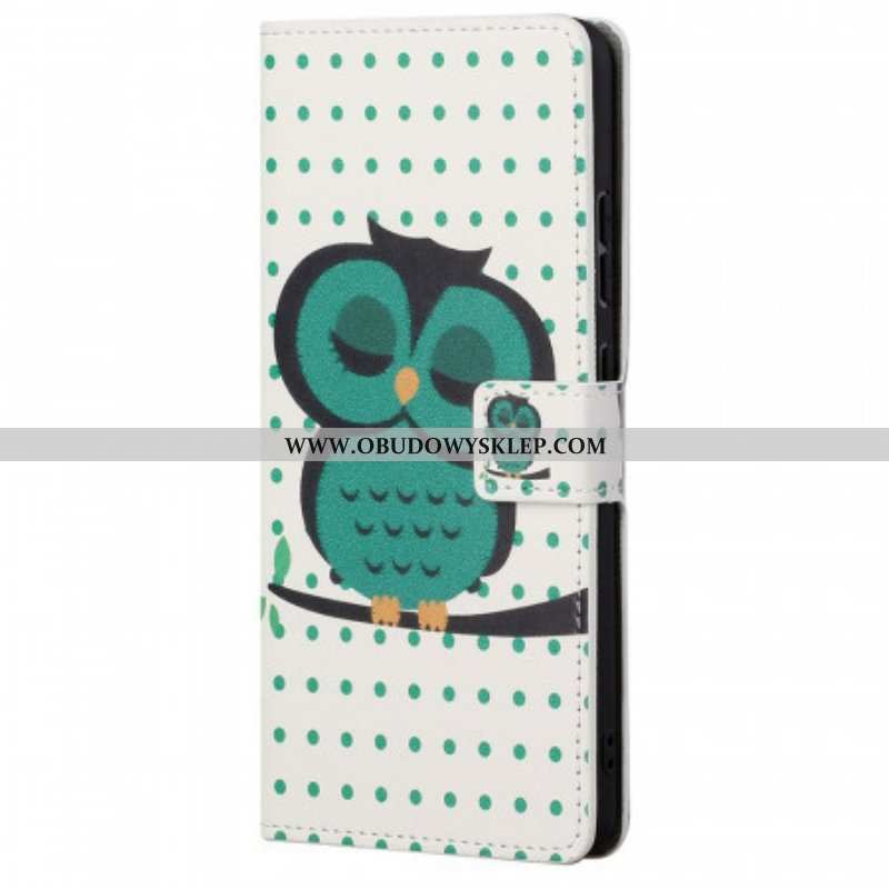 Etui Folio do Samsung Galaxy M23 5G Śpiąca Sowa