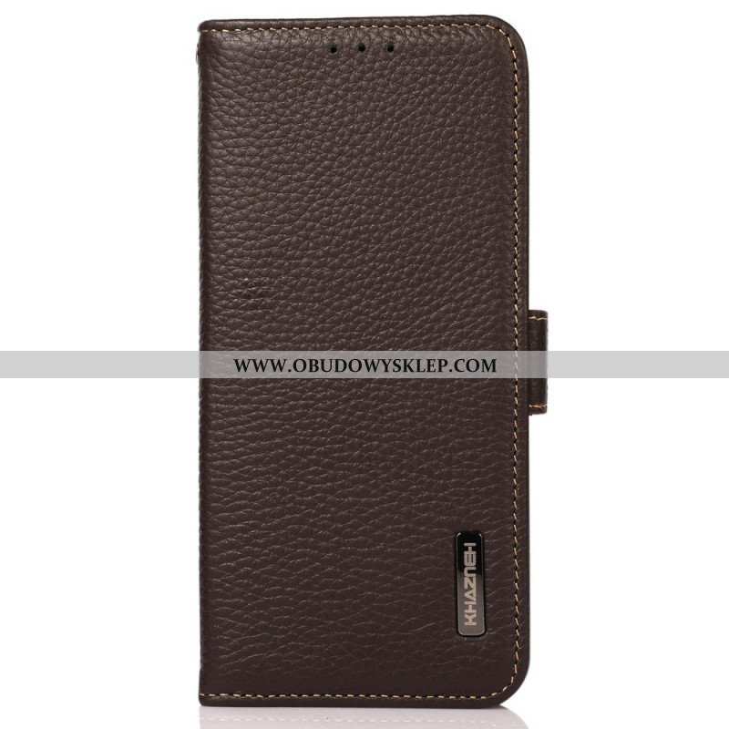 Etui Folio do Samsung Galaxy M33 5G Skóra Liczi Khazneh Rfid