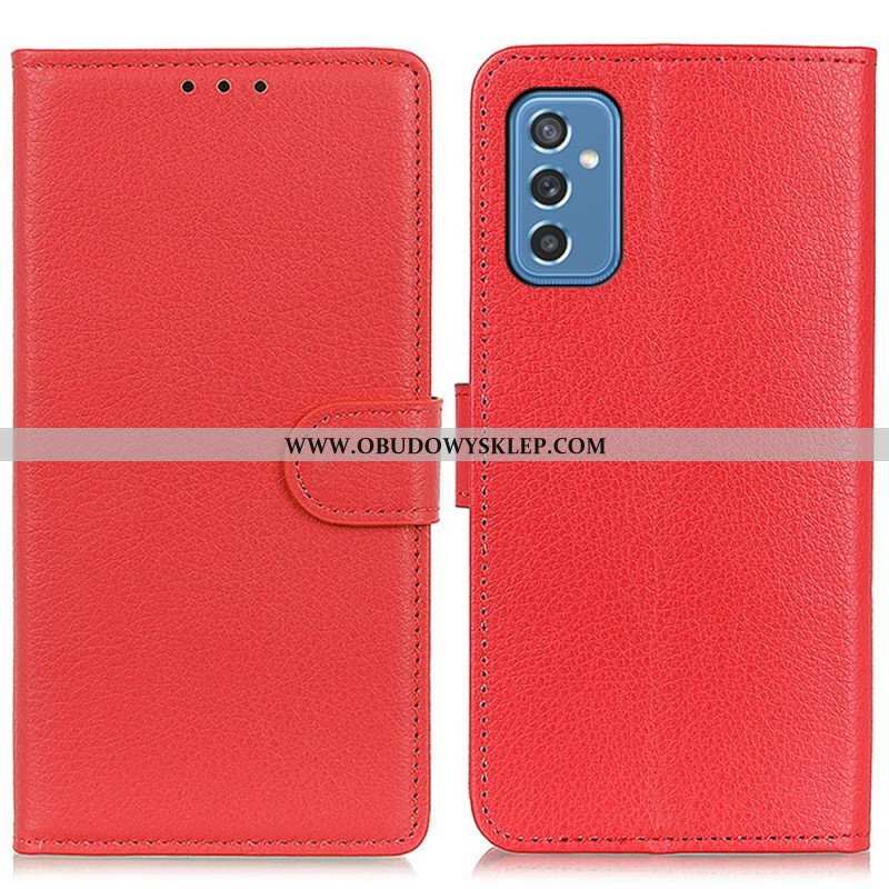 Etui Folio do Samsung Galaxy M52 5G Tekstura Liczi