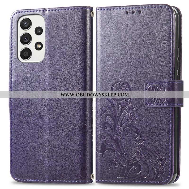 Etui Folio do Samsung Galaxy M53 5G Czterolistna Koniczyna