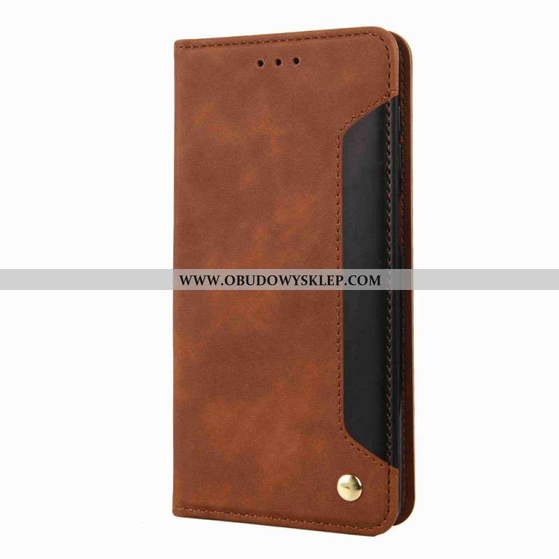 Etui Folio do Samsung Galaxy M53 5G Dwukolorowa Elegancja