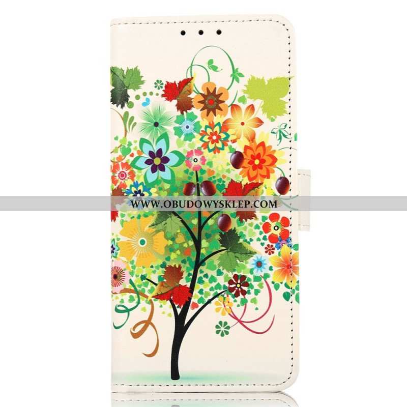 Etui Folio do Samsung Galaxy M53 5G Kwitnące Drzewo