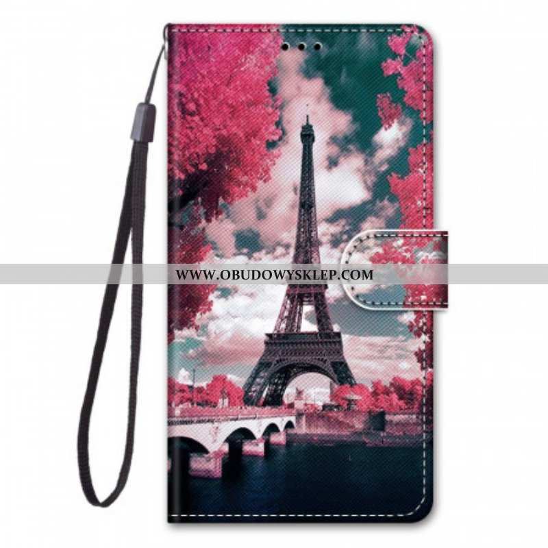 Etui Folio do Samsung Galaxy M53 5G Wieża Eiffla