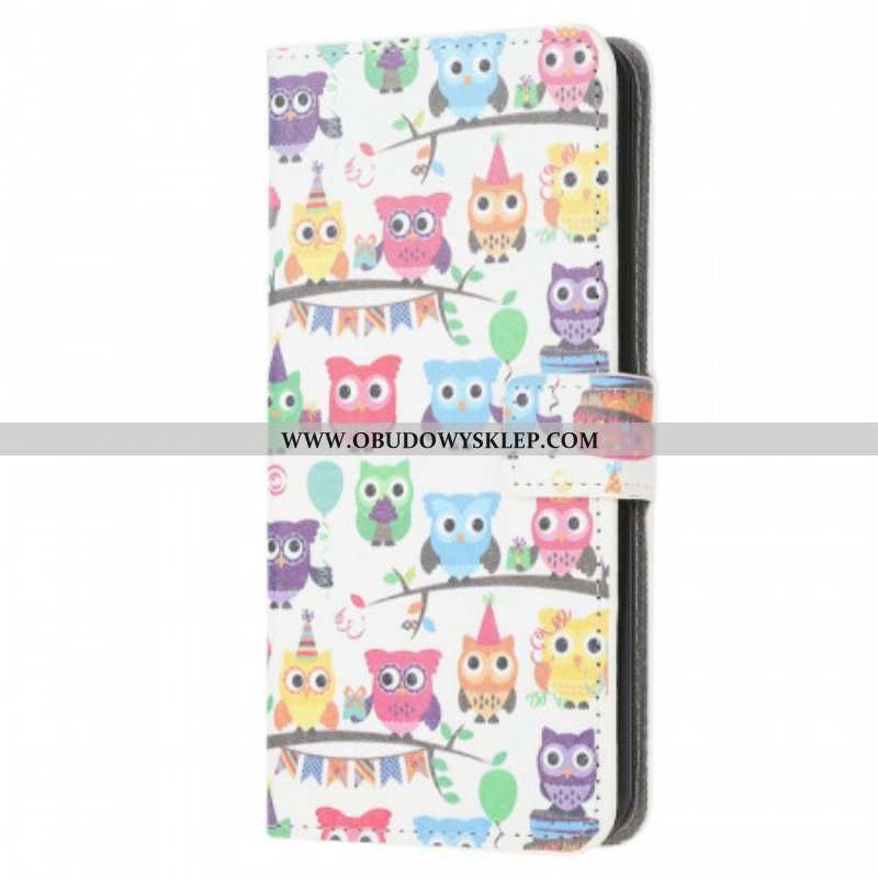 Etui Folio do Samsung Galaxy M53 5G Zespół Sów