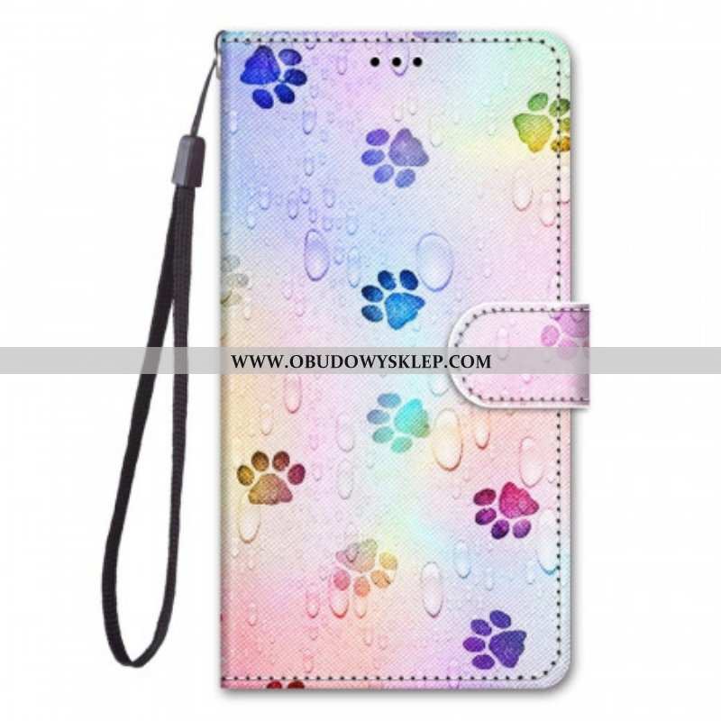 Etui Folio do Samsung Galaxy M53 5G Ślady Kota