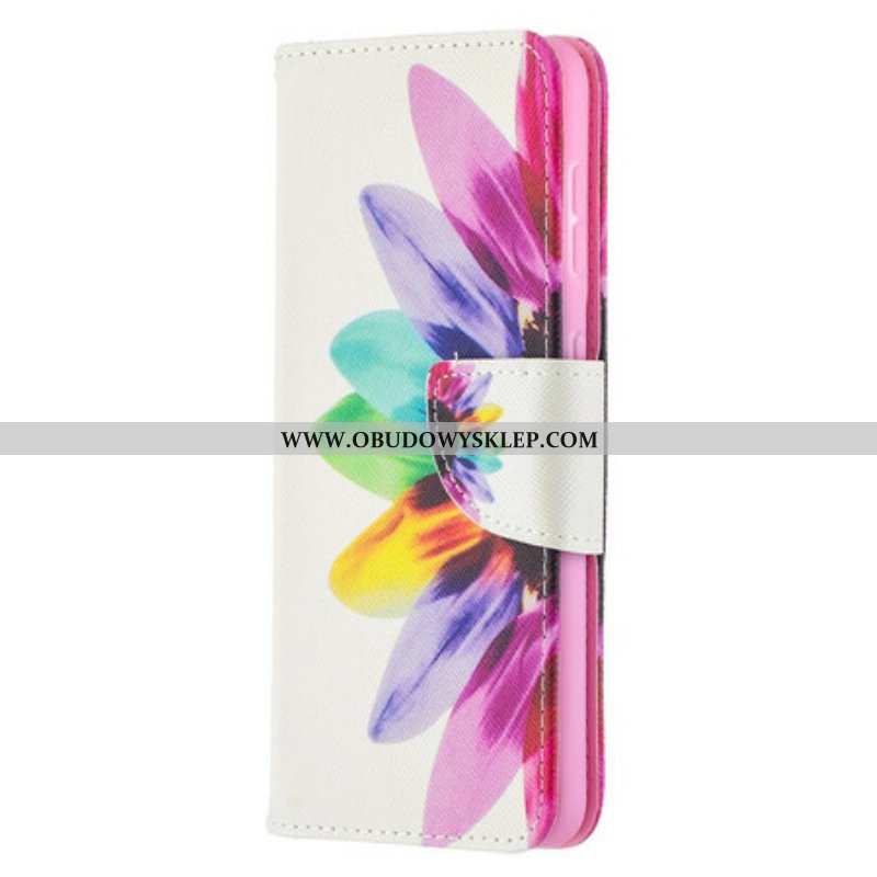 Etui Folio do Samsung Galaxy S21 5G Akwarela Kwiat