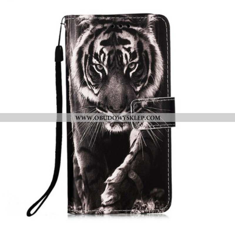 Etui Folio do Samsung Galaxy S21 5G Nocny Tygrys