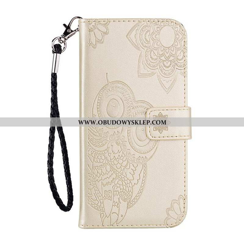 Etui Folio do Samsung Galaxy S21 5G Sowa Mandala I Smycz