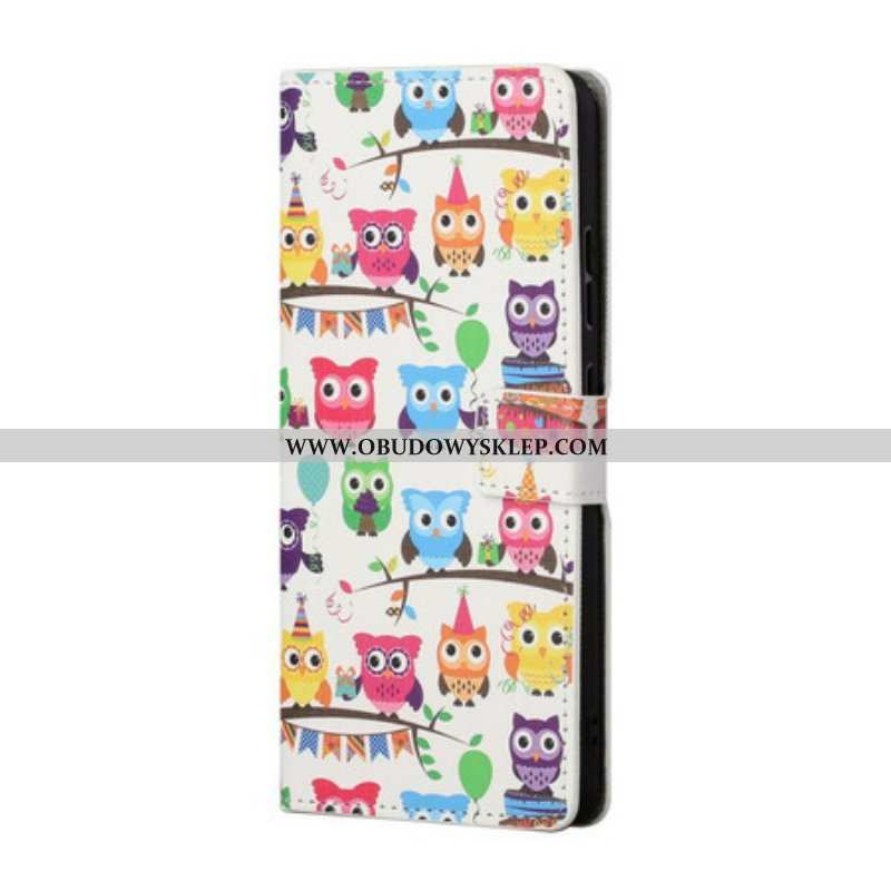 Etui Folio do Samsung Galaxy S21 5G Wiele Sów