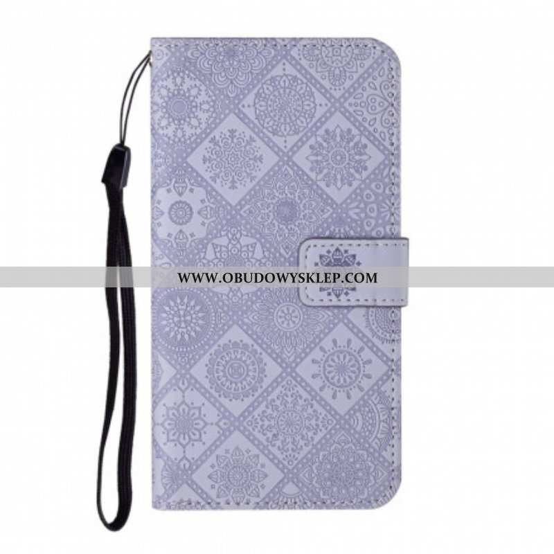 Etui Folio do Samsung Galaxy S21 5G Wzór Gobelinu