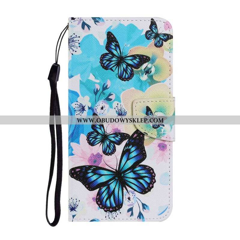 Etui Folio do Samsung Galaxy S21 FE Motyle I Letnie Kwiaty