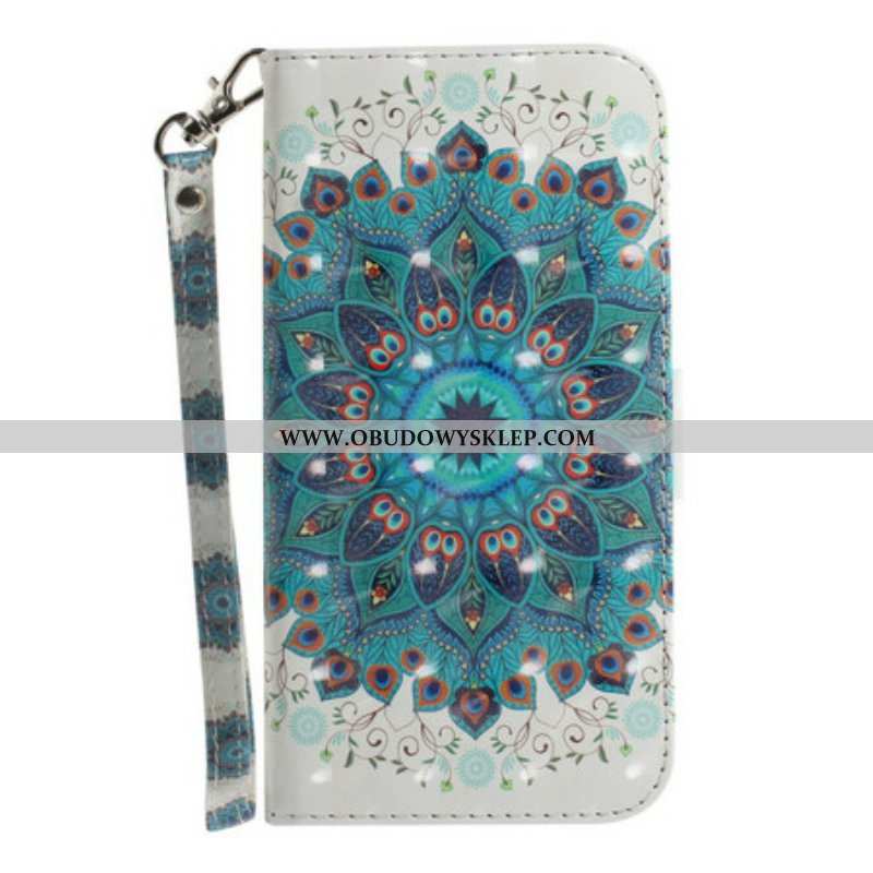 Etui Folio do Samsung Galaxy S21 FE z Łańcuch Mistrzowska Mandala Z Paskiem