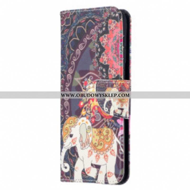 Etui Folio do Samsung Galaxy S21 Plus 5G Mandala Etnicznych Słoni